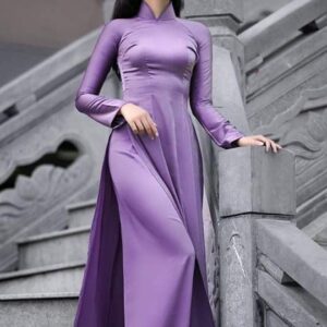 Elegant Purple Vietnamese Ao Dai